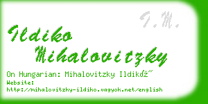 ildiko mihalovitzky business card